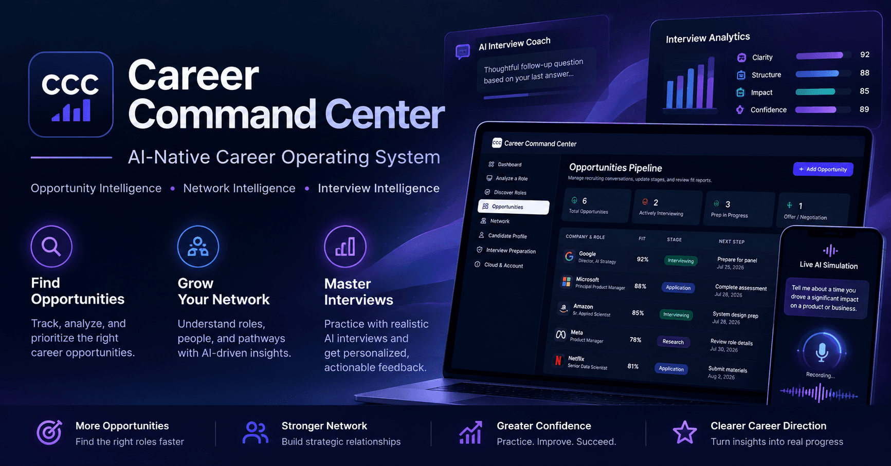 Career Command Center product overview cover